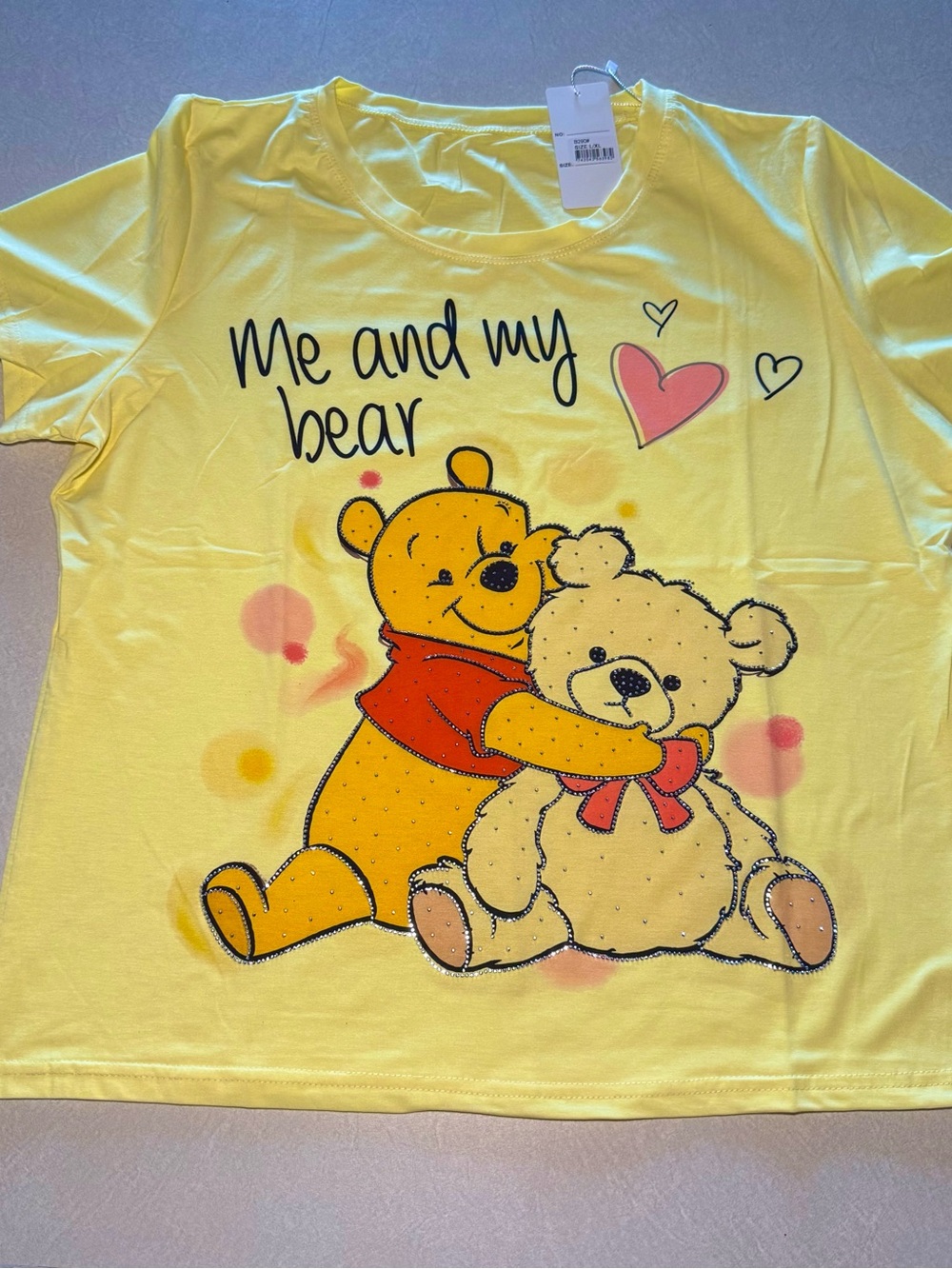 Yellow 'Me and My Bear' Graphic Tee